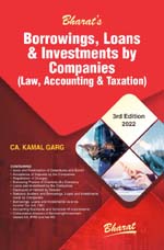  Buy BORROWINGS, LOANS AND INVESTMENTS BY COMPANIES (Law, Accounting & Taxation)